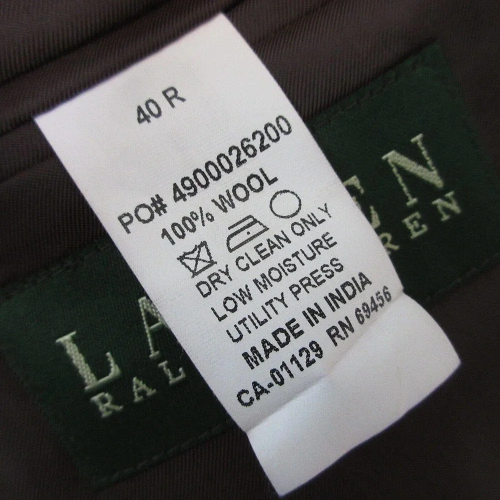 Lauren Ralph Lauren Plaid 100% Wool‎ Blazer